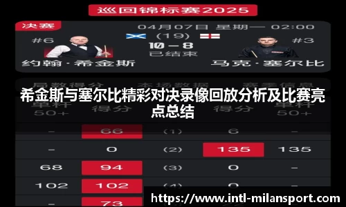 希金斯与塞尔比精彩对决录像回放分析及比赛亮点总结